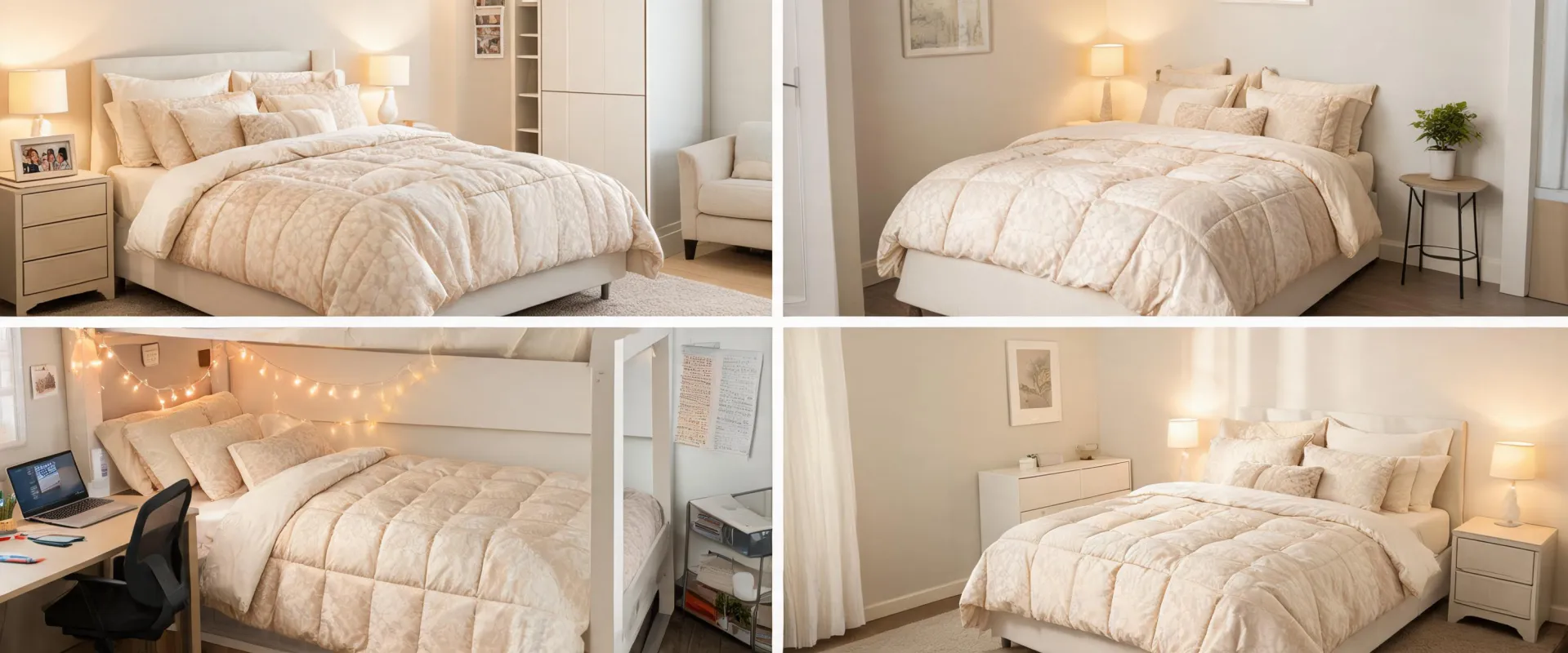 Different bedroom settings using Linenspa bedding